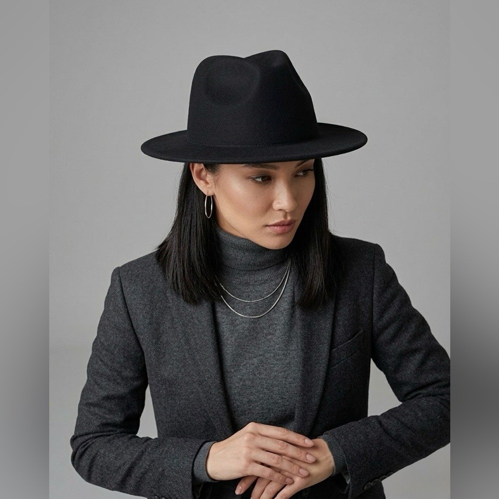 San Diego Hat Company Black Wool Fedora | eBay
