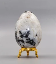 70MM Rainbow Moonstone Meditation Healing Spirit Chakra Power Aura Stone Egg