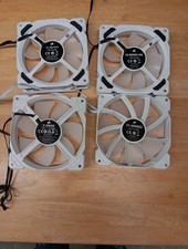 4 Rgb fans Diferent Models White Corsair 120mm Case Fan 12V DC , 4 -Pin