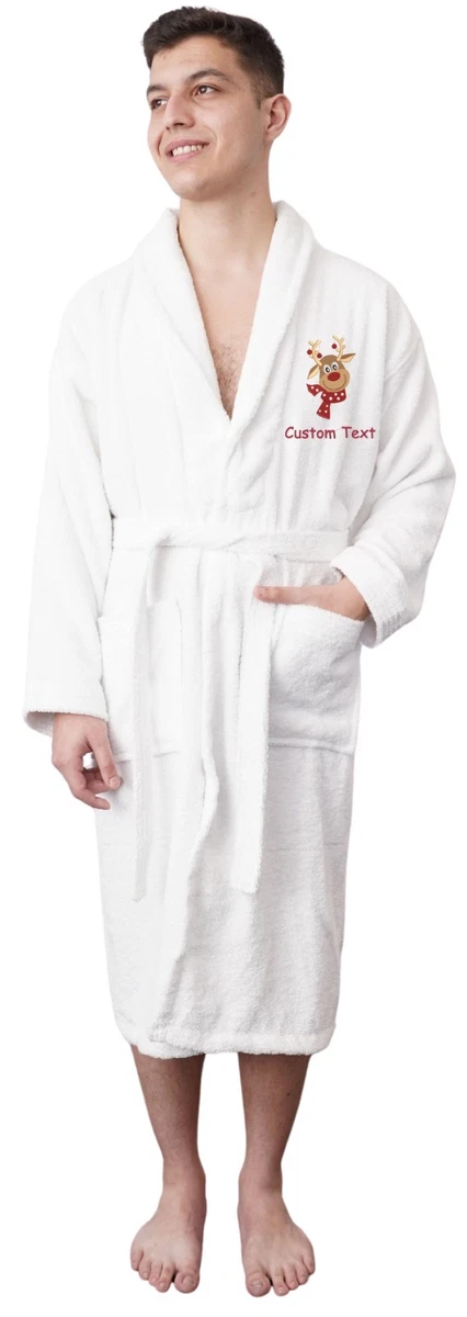 Personalized Bath Robe In Men's Sleepwear & Robes for sale | eBay