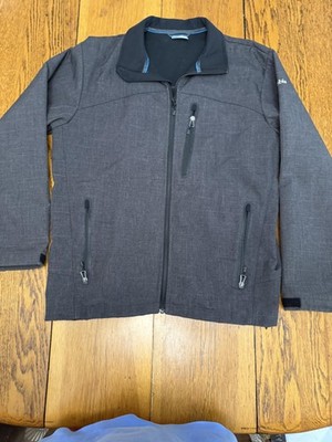 Columbia Jacket Mens Large Softshell Full Zip Water Resistant Outdoor Pockets
