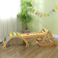 Aiyaplay KlettergerüSt Indoor, 7 In 1 Kletterdreieck Mit Rutsche, Kletterbogen