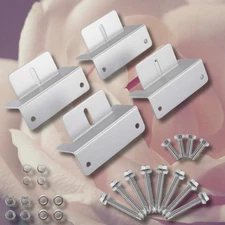 Z Solar Panel Mounting Brackets for RV Boat Wall Off Gird Roof Inst 4 Pack