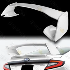 FIT 22-25 SUBARU WRX STI SEDAN OE STYLE PAINTED WHITE REAR TRUNK SPOILER WING
