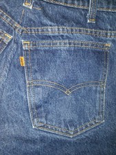 Vintage Levi Cutoff Shorts Jeans Orange Tab 28" Waist