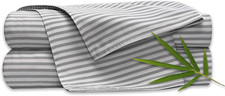 Queen Sheets, Genuine 100 Organic Viscose Derived from Bamboo Bed Sheet Set, Lu