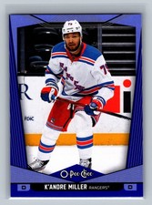 K'Andre Miller 2024-25 O-Pee-Chee BLUE BORDER #412 Hockey NHL Card NY Rangers