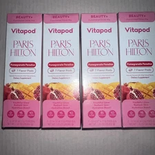 Paris Hilton Vitapod Beauty+ Pomegranate Paradise Drink Mix, 4 Packs (28 Pods)