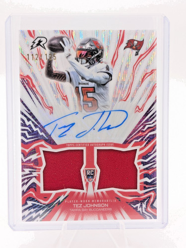 2025 Topps Resurgence Tez Johnson White Surge Rookie Patch Auto /125 #AU-TJ