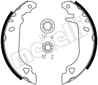 Metelli Bremsbackensatz 53-0066J Passend FüR Fiat Lancia Yugo Zastava