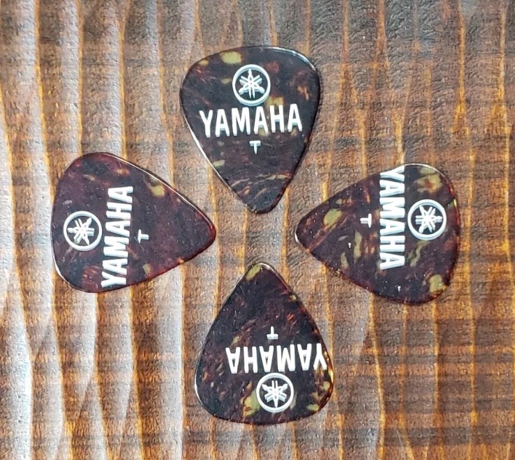 1970's Vintage Yamaha Guitar Picks New Old Stock - 4 Count - Thin [LAST SET]