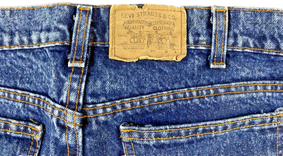 Vintage 80's Levi's 905 Orange Tab Husky Blue Denim Jeans W33