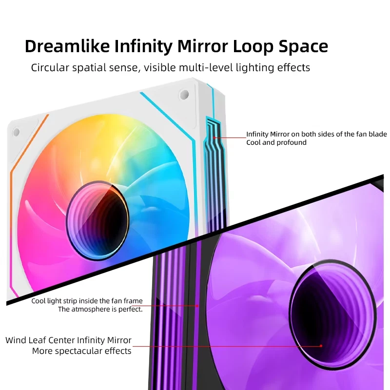 PRISM 4 PRO ARGB 120mm PC Computer Chassis Fan 5V 3Pin 12CM Quiet Cooling Fan 12 - Image 4 of 4