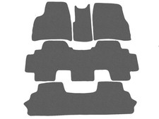 Velour Fußmatten für Citroen C8 2002-2013r 3 Sitzreihen, Graphit x14 Rand