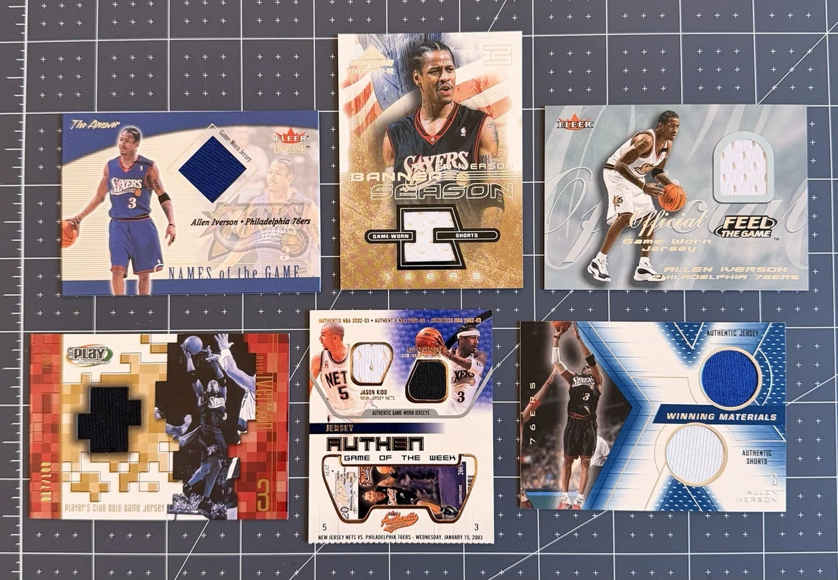 Allen Iverson Basketball Serial Numbered Sports Trading Cards