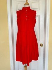 ELIE TAHARI red shift dress size L