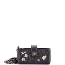 Chanel Lucky Charms Reissue Chain Phone Holder Crossbody Bag Quilted Aged