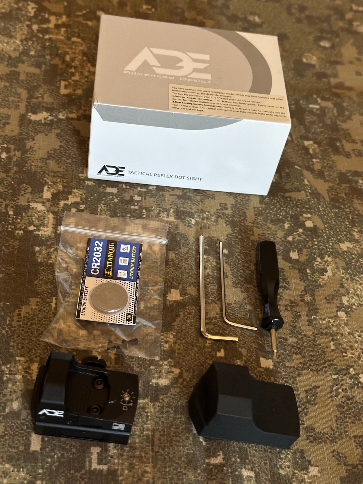 Ade Advanced Optics RD3-006B Green Dot Reflex Sight