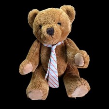 Dakin Articulated Teddy Bear Striped Tie Plush Stuffed Animal 16 1985