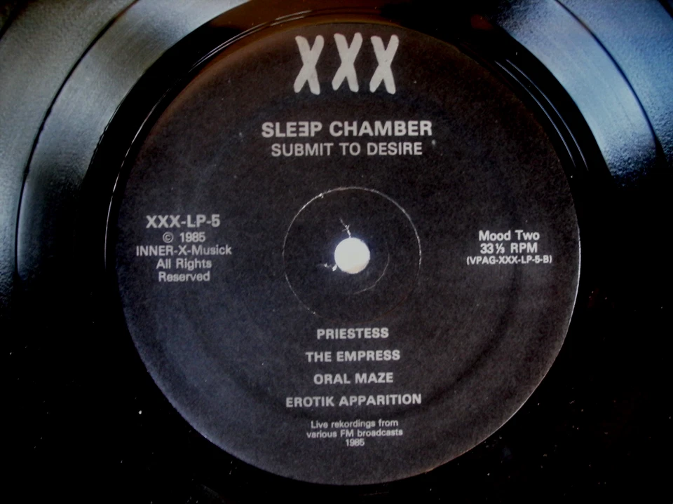 SLEEP CHAMBER "SUBMIT TO DESIRE" RARE 1985 GOTHIC DARKWAVE  INDUSTRIAL LP XXX NM - Image 4 of 4