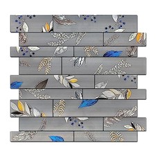 Peel and Stick Backsplash Tiles for Kitchen Bathroom PVC Self-Adhesive Gray