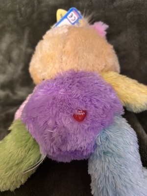 Care Bears Work of Heart Bear Multi-Color Plush Stuffed Animal 8'' NWT