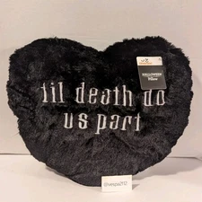 Walmart Halloween Until Death Do Us Part Pillow Black Heart Way To Celebrate 