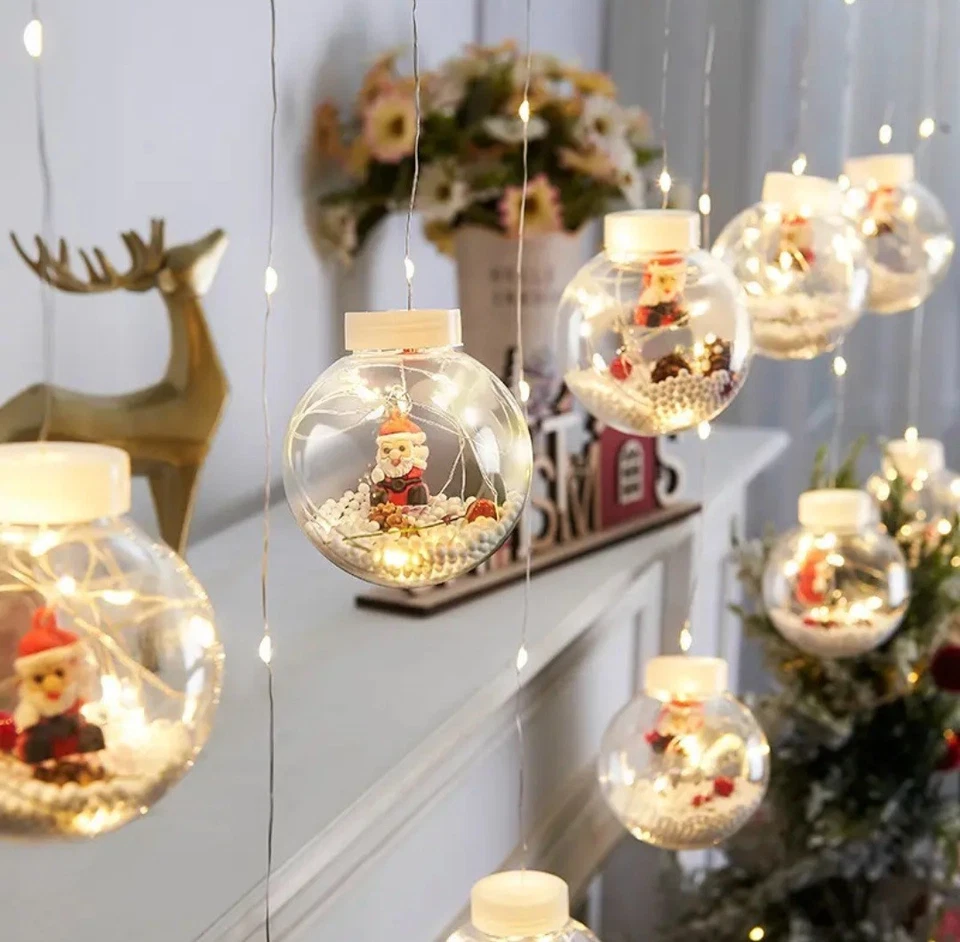 ✨ 3M x 10 LED Curtain Hanging Lights – Christmas & Home Decoration - Image 4 of 4