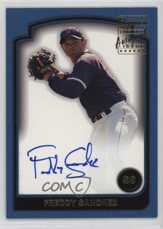 2003 Bowman Signs of the Future Freddy Sanchez #SOF-FS Auto 9kf