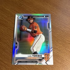 2021 Bowman Chrome 1st #BCP-228 Luis Toribio /499 Giants Refractor