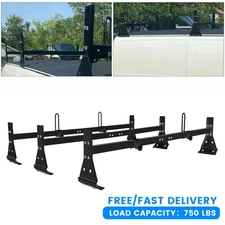 59" For Chevy Express Fullsize Van 3 bar 96-23 Ladder Roof Rack Steel CrossBar