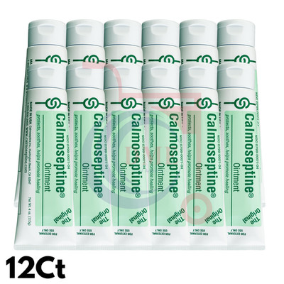 12Ct Calmoseptine Ointment Skin Protectant Healing Tube 4oz Exp Nov 2027