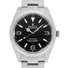 ROLEX Explorer I early model blackout 214270 black Random Number second hand...
