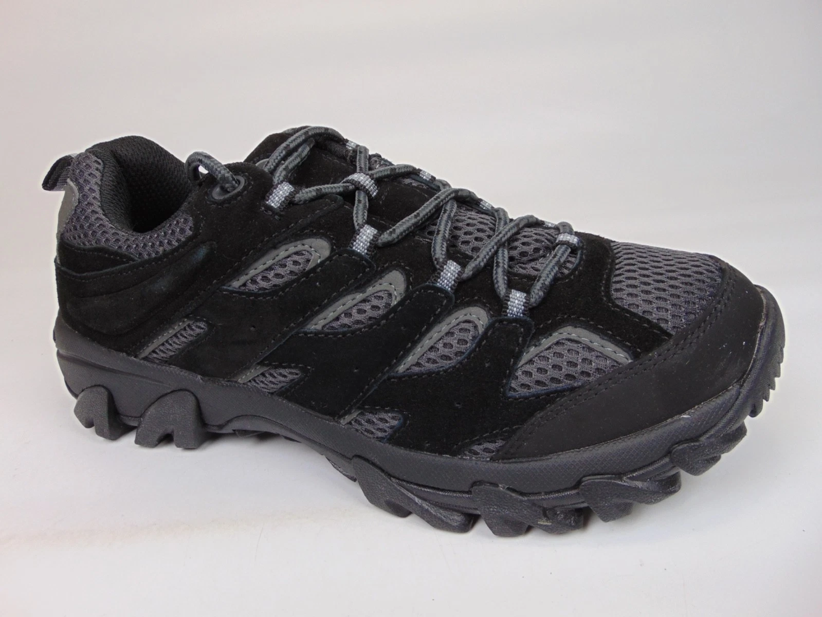 NEW FANTURE Men's Lightweight Trail Hiking Shoes Size 9.0 M, Black Gray Sneakers