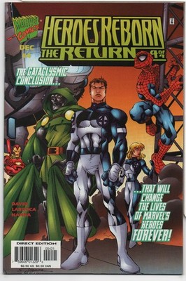 HEROES REBORN: THE RETURN #4   MR FANTASTIC VARIANT - SALVADOR LARROCA - 1997