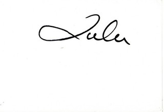 Lulu Singer JAMES BOND Signed White Card Autographed