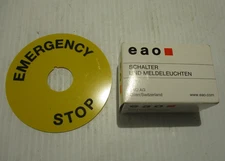 NEW EAO 704.074.2 EMERGENCY STOP PUSH BUTTON SWITCH