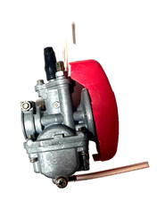 Performance carburetor red cover for 80cc 100cc 2-stroke gas engine motor bike