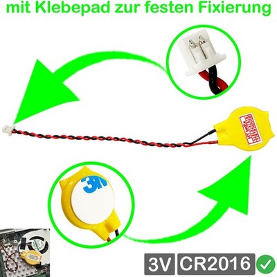 CR2016 CMOS Batterie stecker kabel für Lenovo Legion Pro 5-16ACH6H (82JQ) JVHFC1