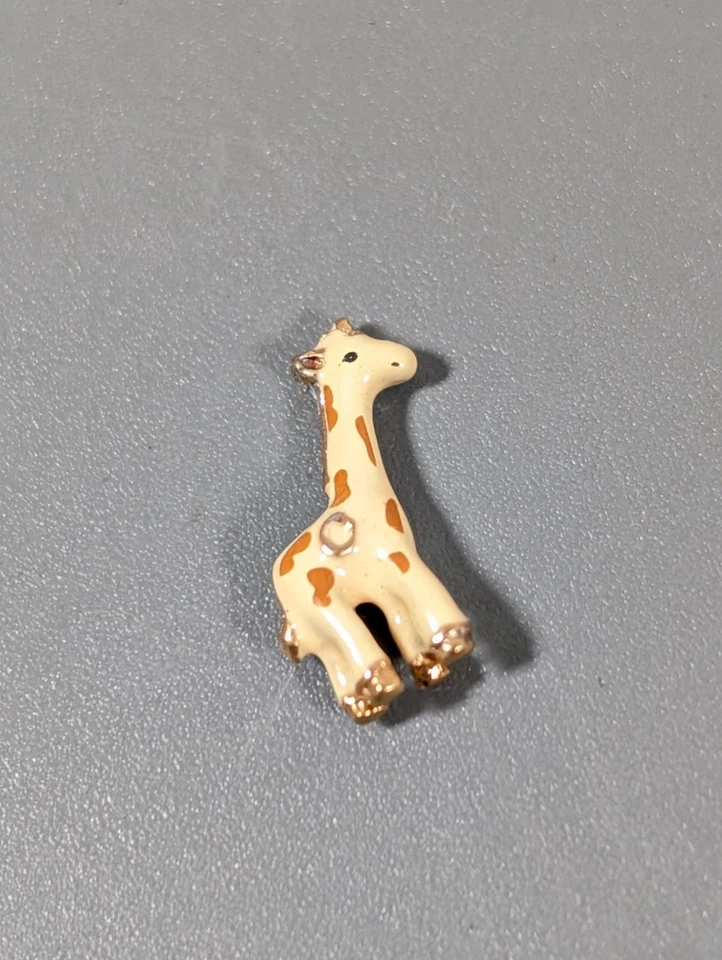 Origami Owl Giraffe Floating Charm Brown Gold tone - Image 3 of 4