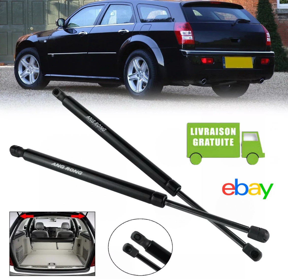 Vérin de hayon Chrysler 300C Touring défectueux ? Changez pour le kit OEM 04589626AA