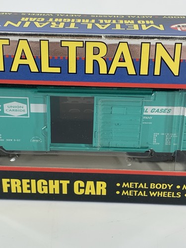 Model Power Ho Scale Metal Train 40’ Metal Box Car #2176, Linde-Union Carbide - Picture 3 of 9