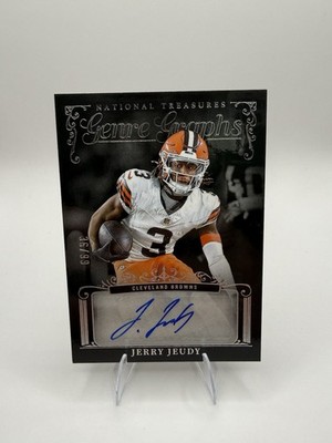 2025 Panini National Treasures Genre Graphs Jerry Jeudy Auto /99