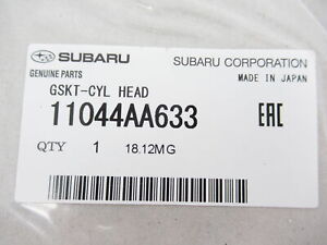 Oem Head Gasket Set for Subaru Made in Japan NEW