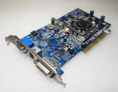 Gigabyte GV-R92128DH ATI Radeon 9200 128 MB VGA Card AGP Slot