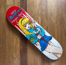 Hook-Ups Rare 1995 Brittney the Vampire Slayer Skateboard Deck Sean Cliver Art