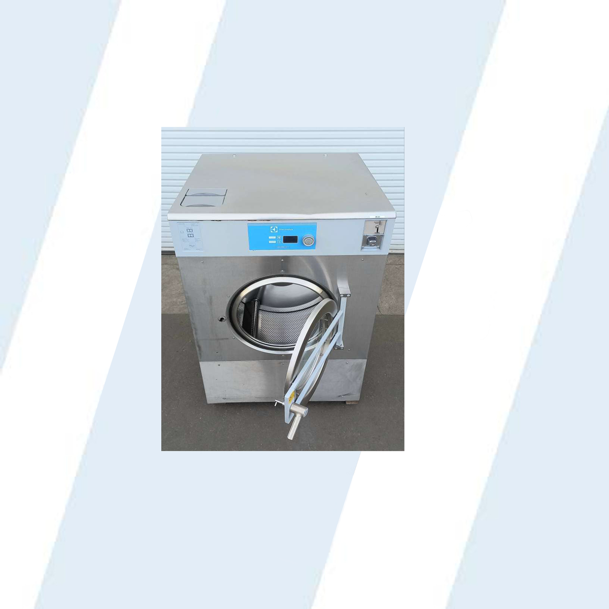 ELECTROLUX W5350X, 35 LBS, FRONT LOAD WASHER COIN OP S/N