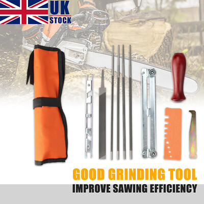 11PCS Chainsaw Sharpening File For Stihl Filing Kit Chain Sharpen Saw ...