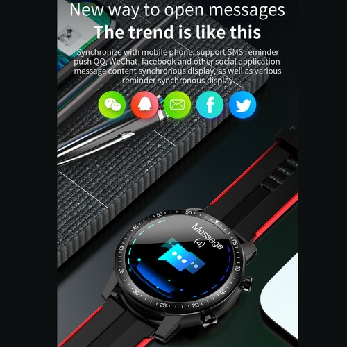Men Smartwatch Touch Screen Fitness Tracker Smart Watch Boys Sport Bracelet - Picture 8 of 15