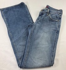 Blue Cult Womens Light Wash Boot Cut Jeans Size 24 Made In USA